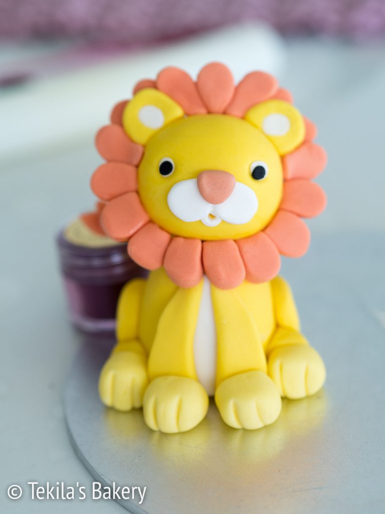 fondant lion decorate-4