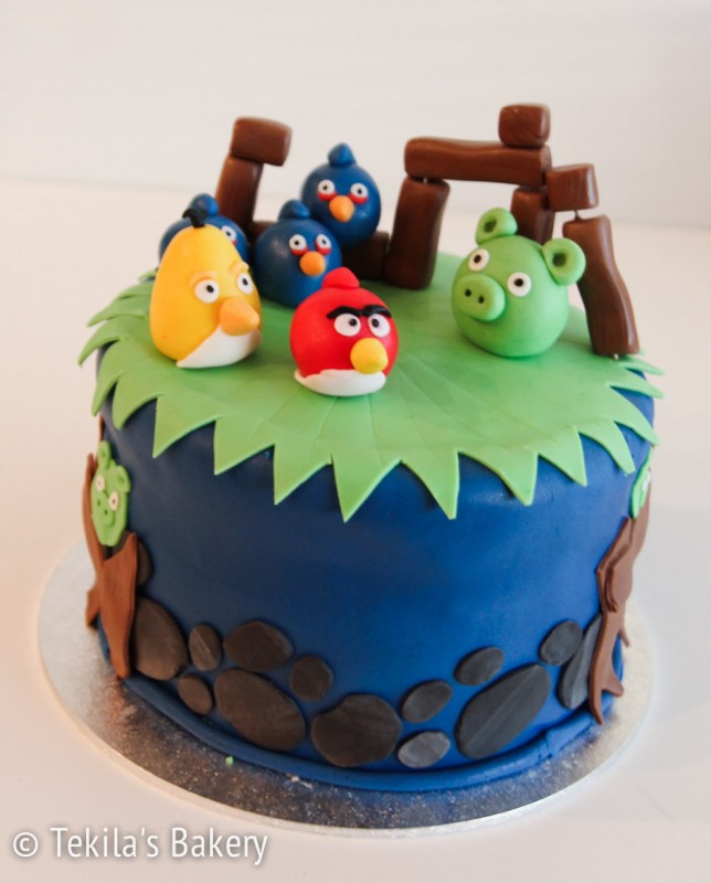 Angry birds kakku