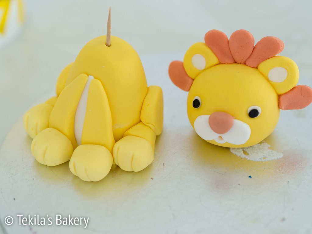 fondant lion decorate-1